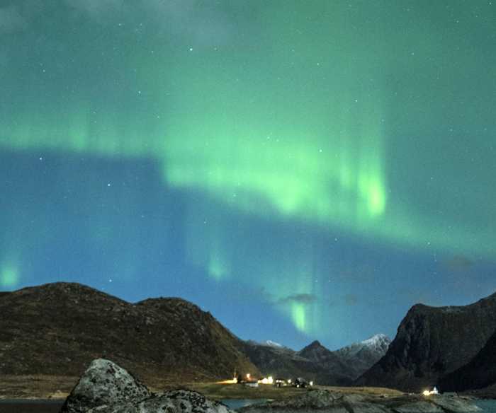 Norway, Lofoten, Aurora Borealis